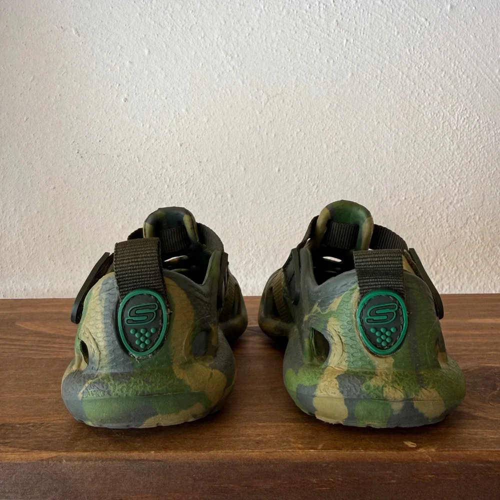 Skechers Foamies Koolers Swurlz Camo Water Sandals Toddler Size 7